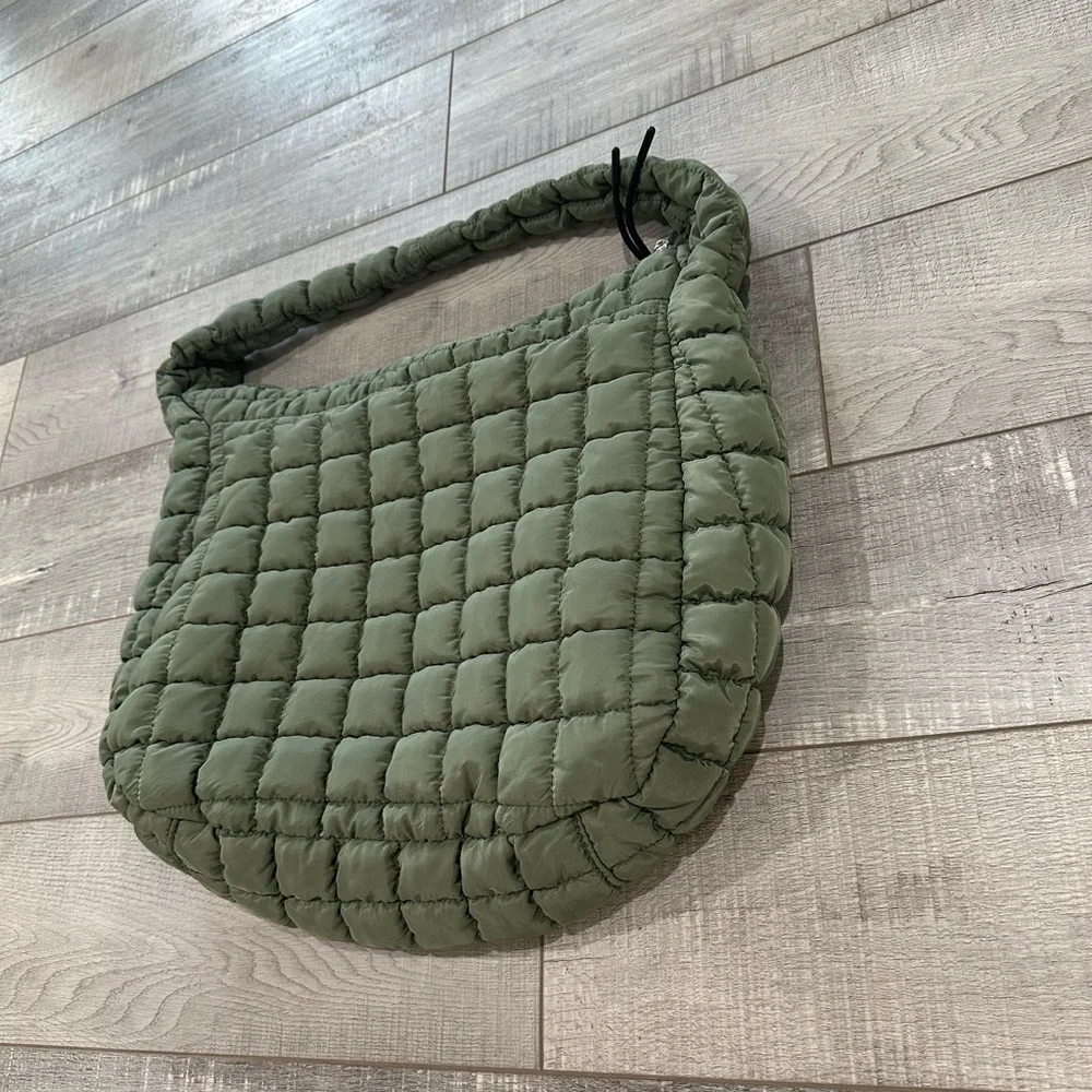 FP Movement by Free People Olive Green Quilted Shoulder Bag - Picture 5 of 9